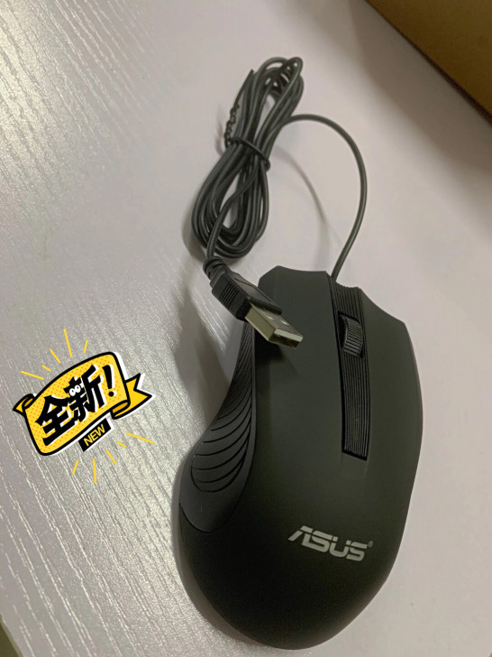ASUS/华硕有线鼠标静音USB口办公商务...