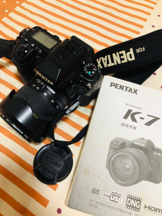 宾得K7相机出售，带小水狗18-55WR金...