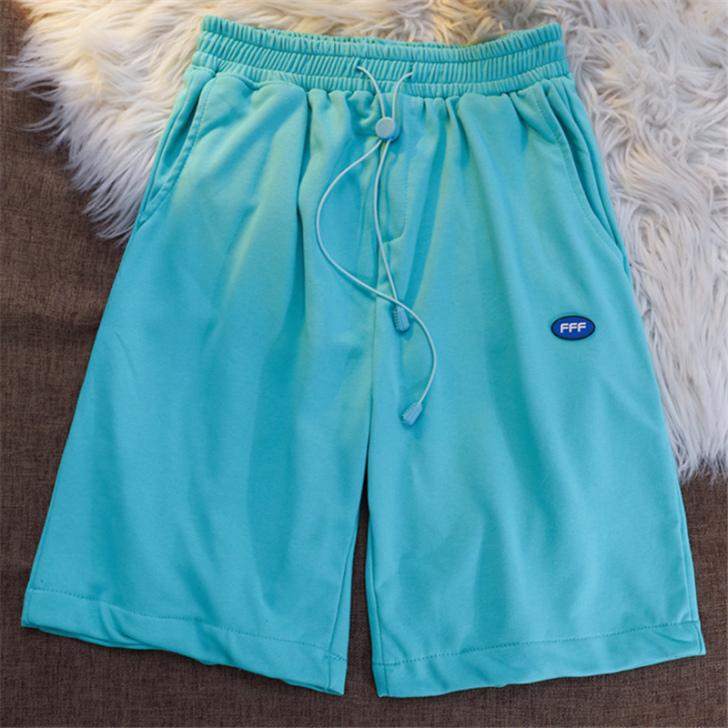 高街运动短裤子女夏2021新款潮ins高腰...