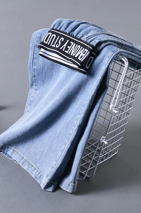 全新天丝阔腿裤女高腰牛仔裤 1