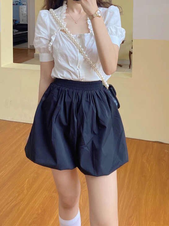 TYANG｜2021新款法式复古显瘦百搭弹...