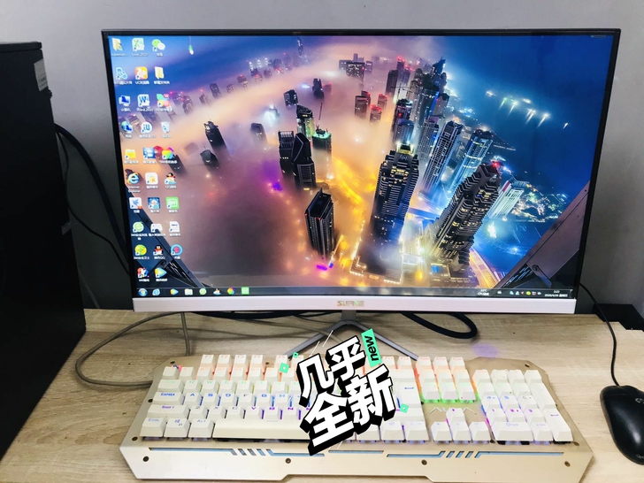 特价出售24寸无边框曲面  直面1080P...