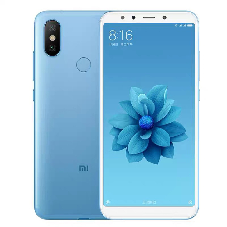 小米6x冰川蓝4G+64g，外观完美无划痕...