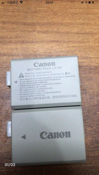 二手原装Canon/佳能LP-E5单反45...