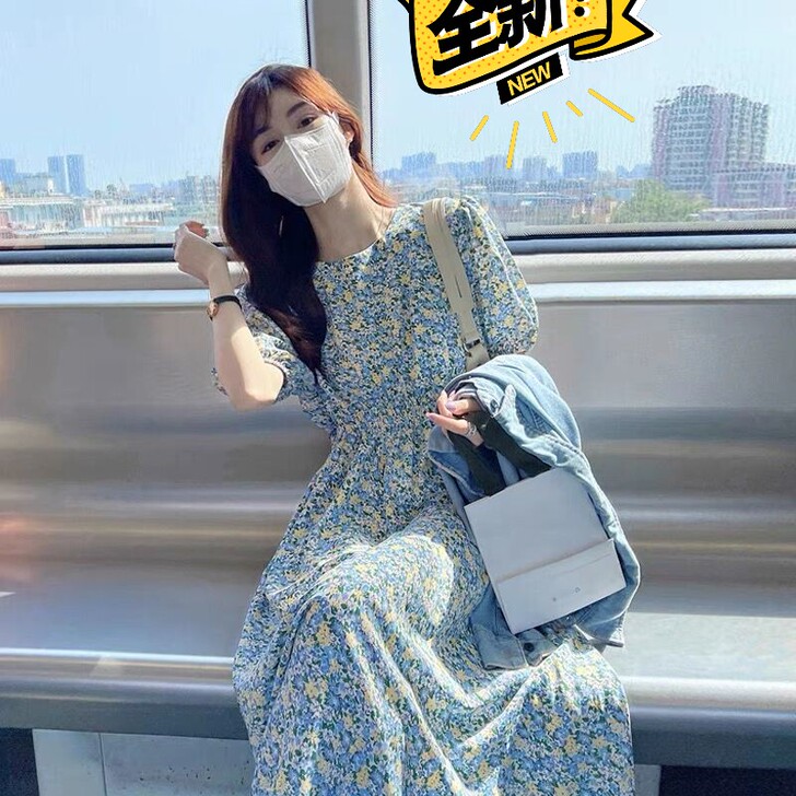 【全新包邮】海水味道的一款裙子 小清新泡泡...