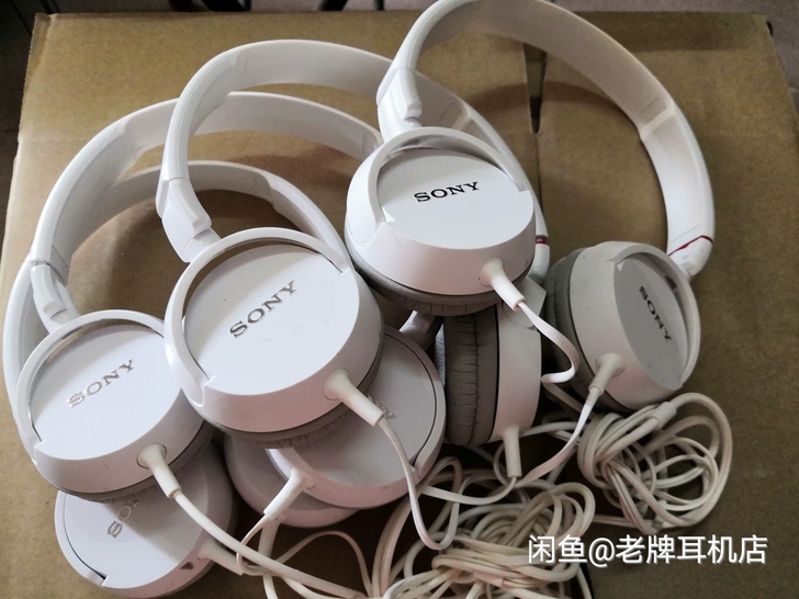 正品库存原装索尼白色MDR-ZX100头戴...