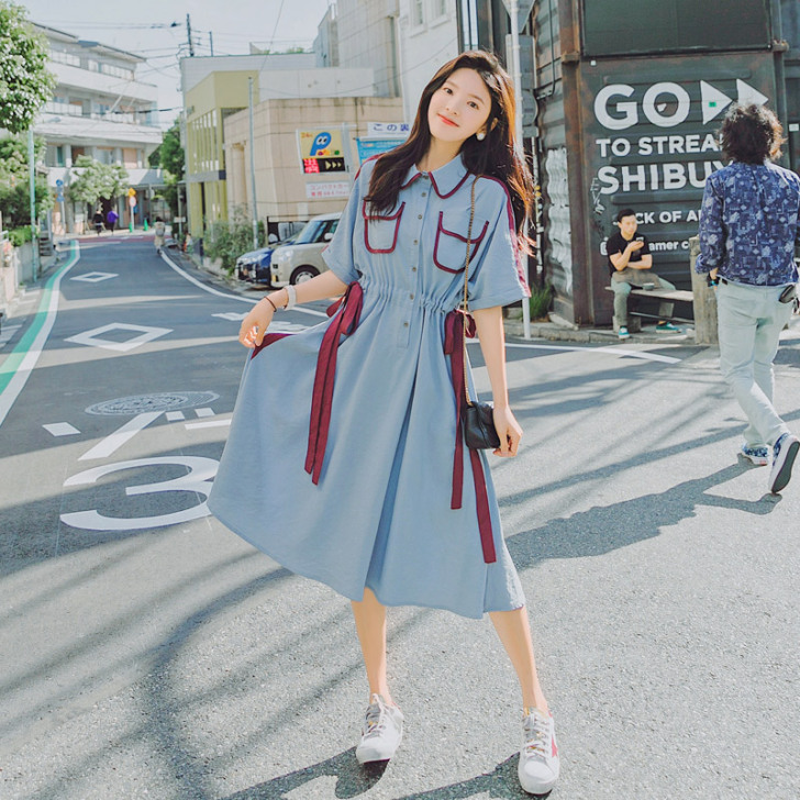 裙子仙女超仙森系2021夏装显瘦桔梗裙初恋...