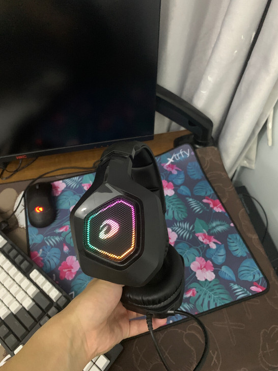 达尔优(dareu)EH733游戏耳机虚拟...