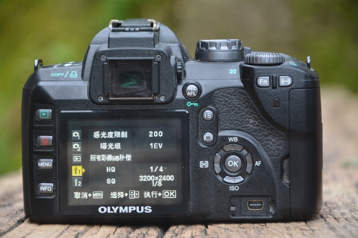 奥林巴斯E510单反相机，可以开机操作，开...