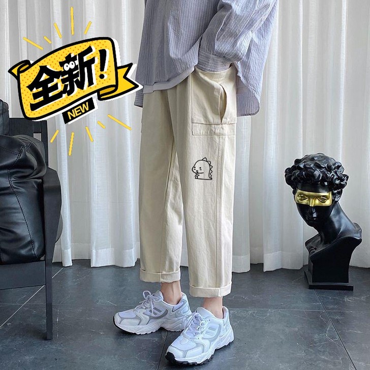 裤子男直筒宽松潮牌休闲夏季学生韩版潮流百搭...