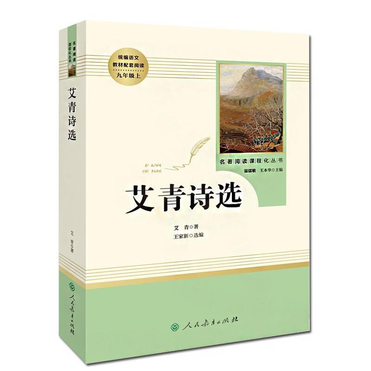 艾青诗选和水浒传学生原著初中九年级上册全套...