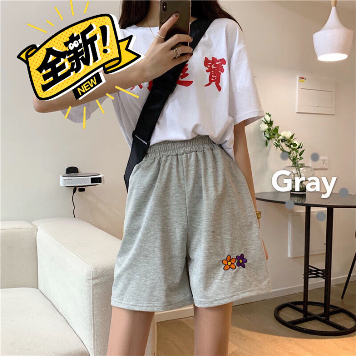 全新秒发包邮休闲运动短裤女潮i港风ns夏宽...