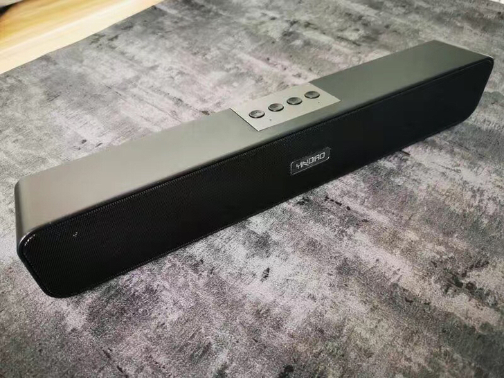 银雕多媒体音响电脑笔记本蓝牙桌面长条木质小...