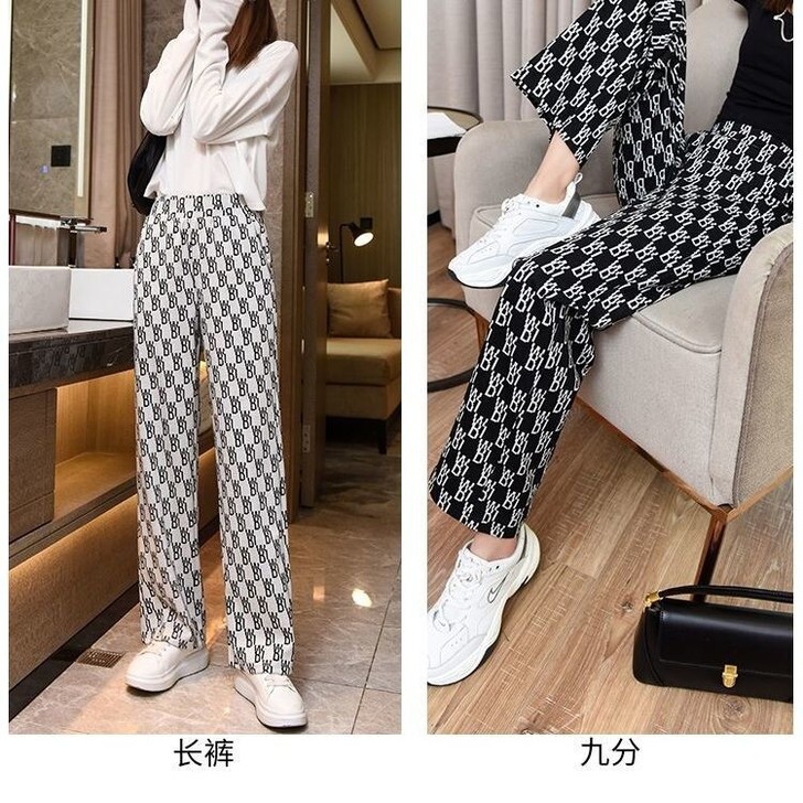 阔腿裤2021夏薄款宽松百搭潮流新款休闲时...