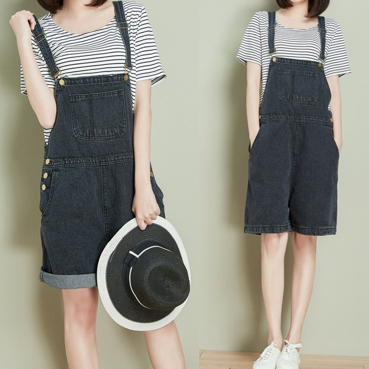 夏季新款韩版百搭大码宽松显瘦阔腿卷边短裤复...