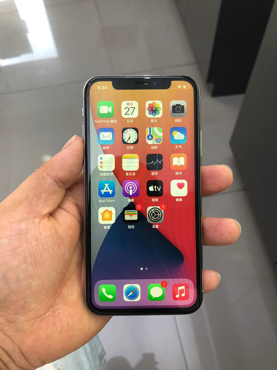 iPhone x 国行256g 银色 三网...