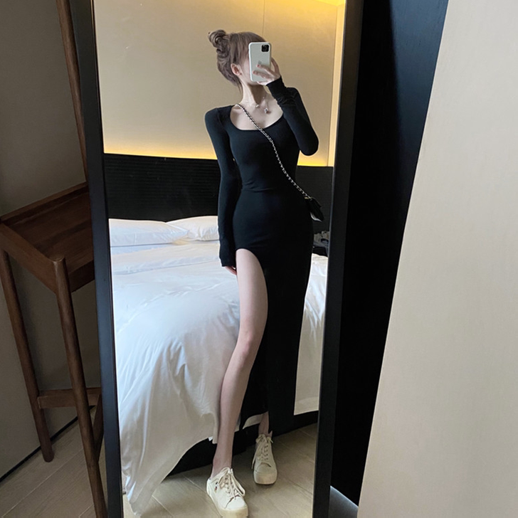 超级无敌好看的裙子 就是叉开的太大了我腿粗...