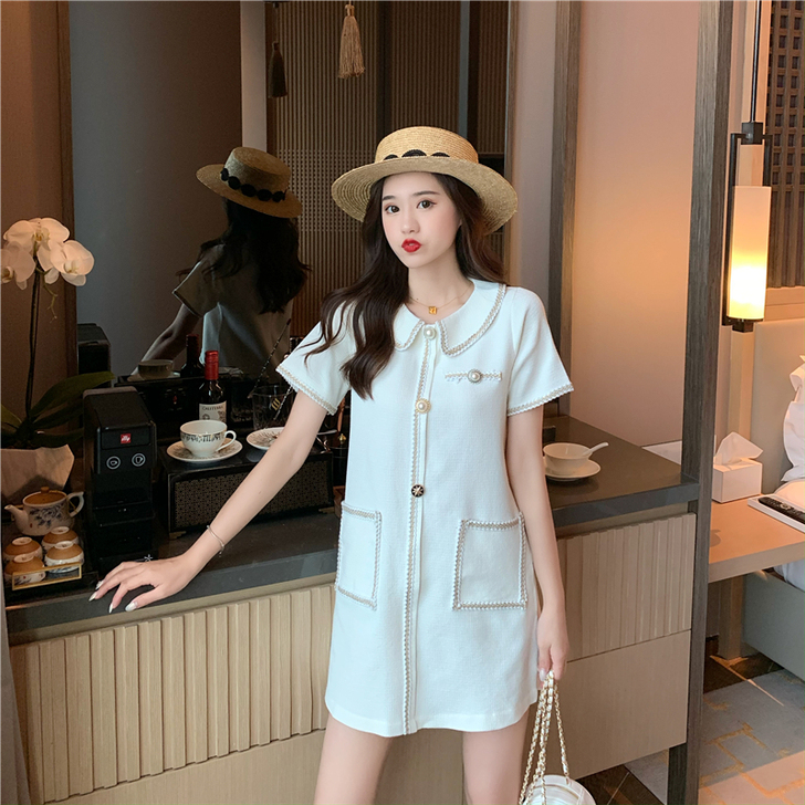 裙子2020年新款时尚夏季气质韩版宽松短袖...