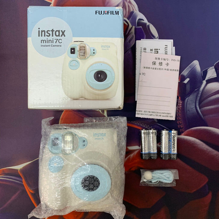 富士拍立得相机mini7C 水蓝色