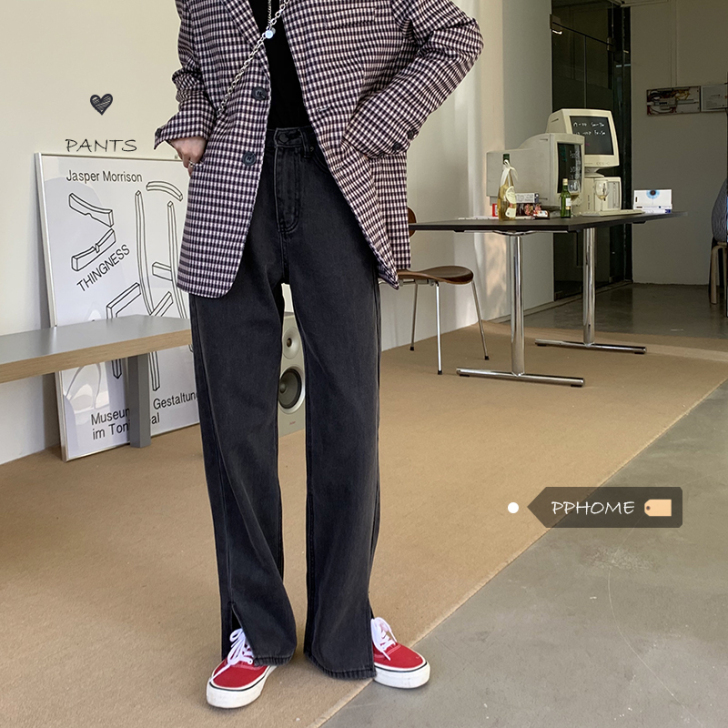 牛仔裤烟灰色s码