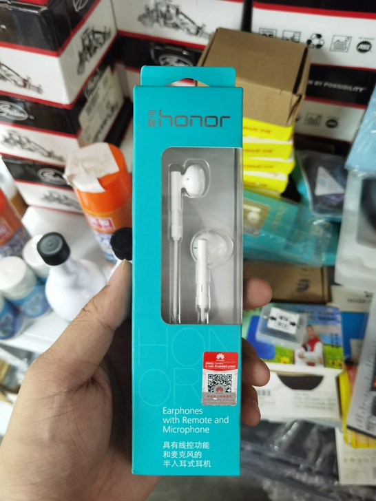 华为（HUAWEI）荣耀原装三键线控带麦半...