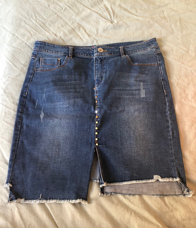 牛仔裙,xl码,包邮,九成新,不退不换,看...