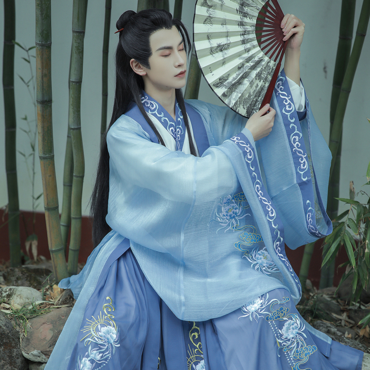 绝版汉服，锦秀佳人，清翎归，L码，三件套全...