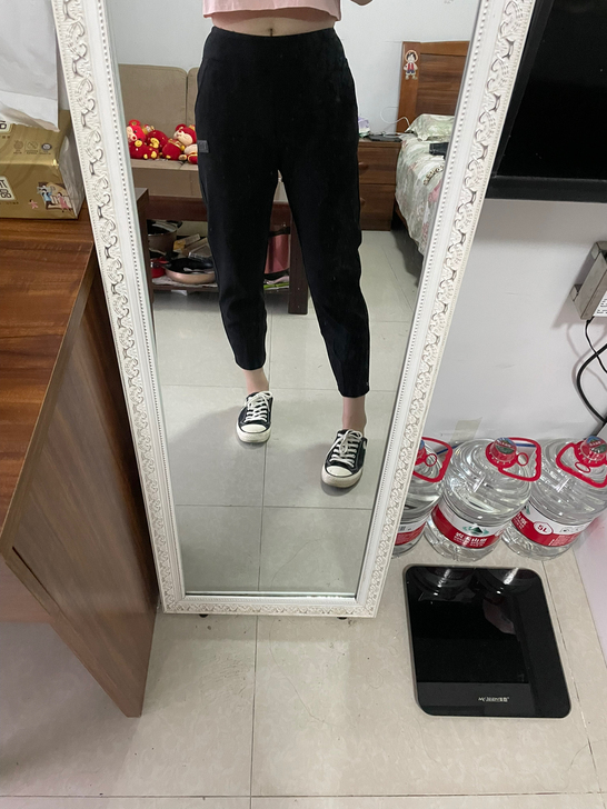 九分运动裤，适合大腿胖的人穿，显瘦，大约1...