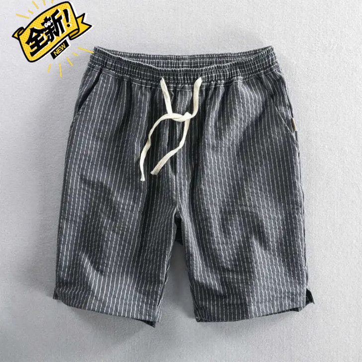 全新清仓包邮,夏季新款男士休闲条纹短裤水洗...
