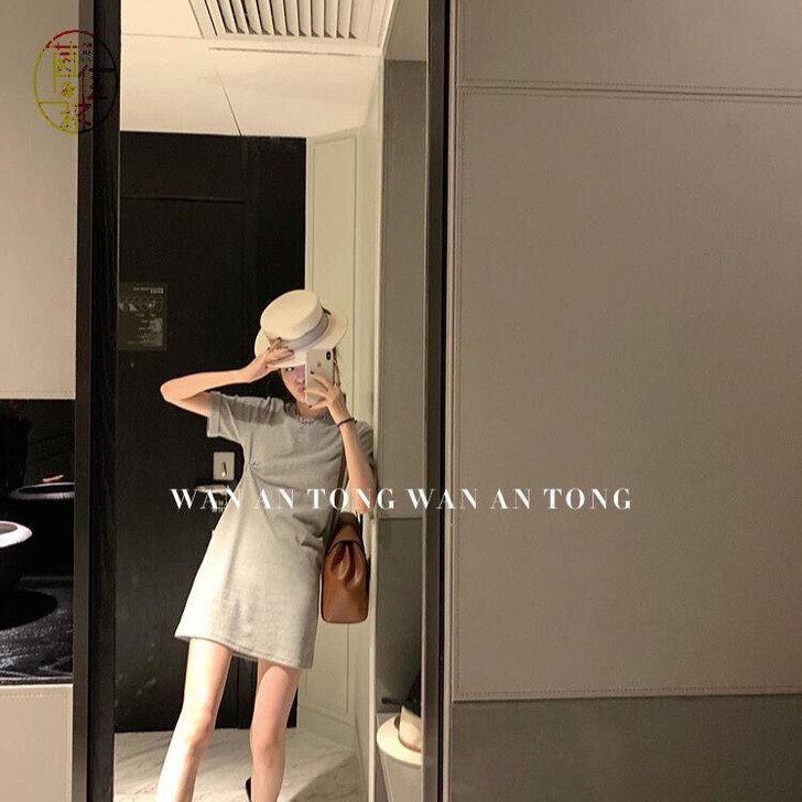 小众不规则打结op裙子