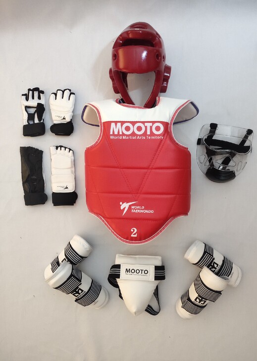 全新mooto跆拳道护具草席纹跆拳道护具八...