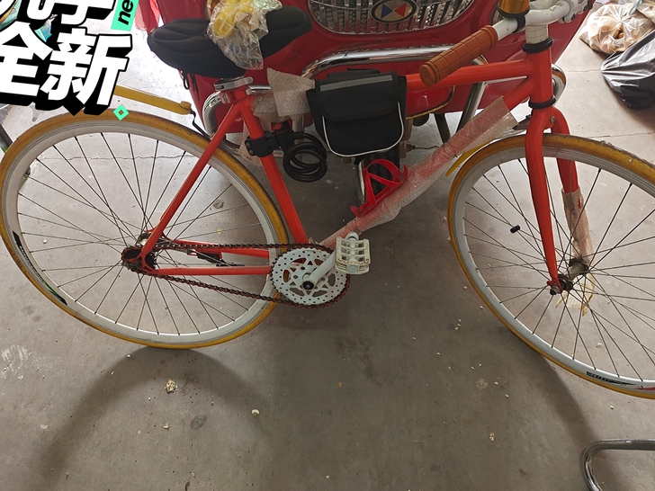 死飞自行车，倒刹，无前刹，骑得很少，换的实...