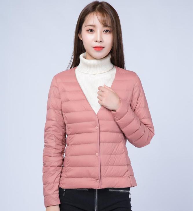 一衣两穿轻薄羽绒服女短款202019新款韩...
