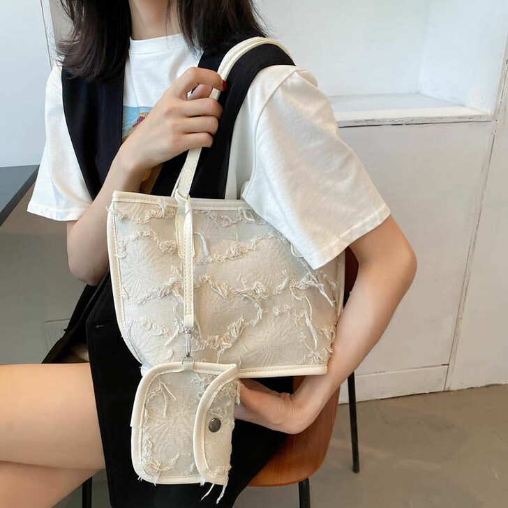 2021新款小众原创小仙女托特包女包包时尚...