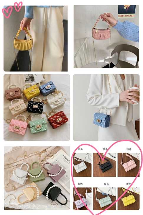 【全新】高级感迷你小包女时尚小众果冻包洋气...