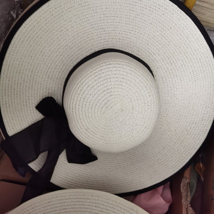 全新超大帽檐草帽草编帽海滩度假凉帽