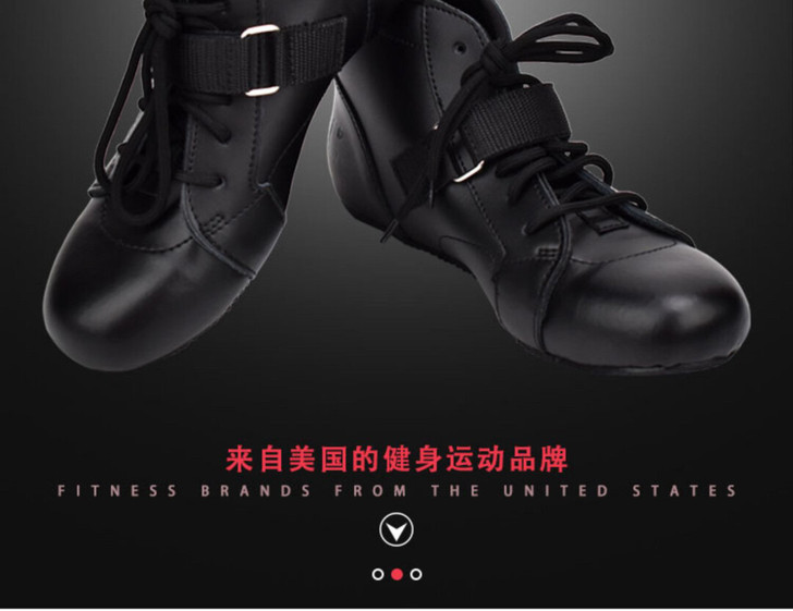 美国护具金属力量深蹲硬拉相扑硬拉头层牛皮鞋...