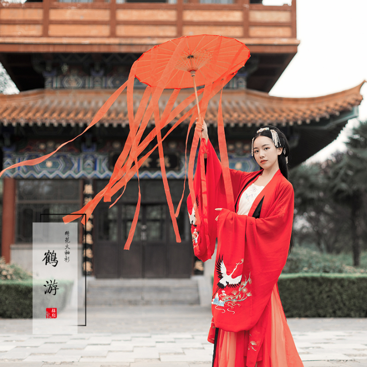 赭颜汉服 鹤游 原创日常汉服夏季礼服传统中...