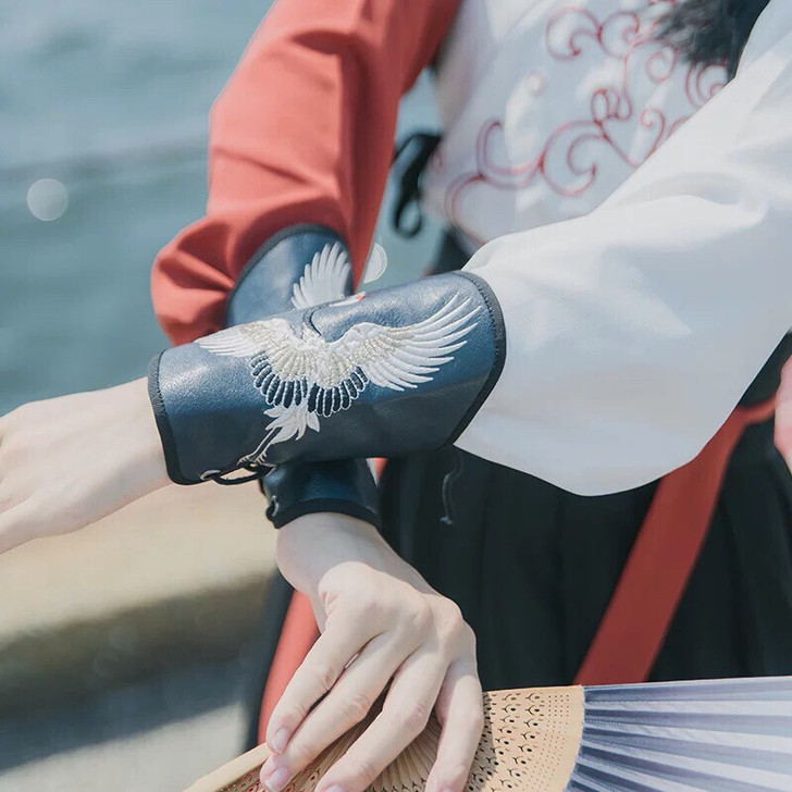 汉尚华莲煮酒中国风汉服配饰情侣款男女仙鹤刺...