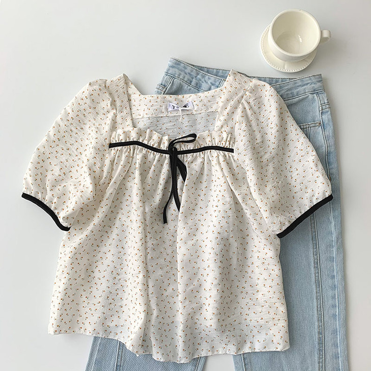 黑牛奶 衬衫女2021年夏季新款韩版女装设...