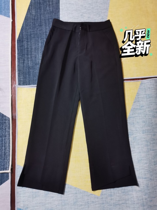 9分宽松阔腿裤，薄款。买来只穿了一次，天知...
