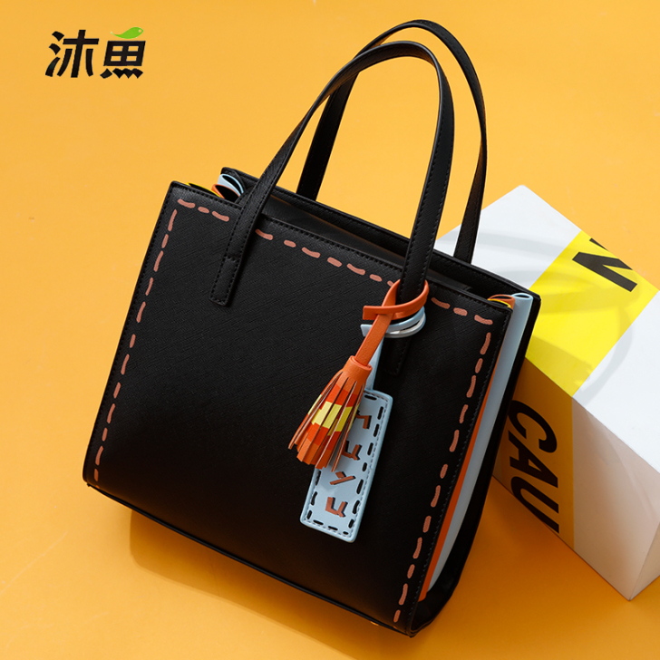 沐鱼手提包女大包包女包2019新款潮气质女...