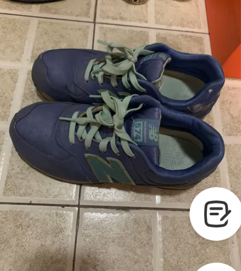 new balance NB 574 蓝色...