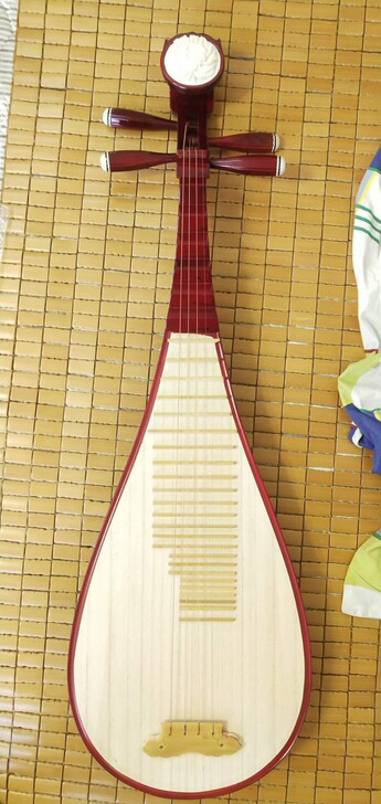 入门级红木琵琶，八成新，孩子买来学习琵琶入...
