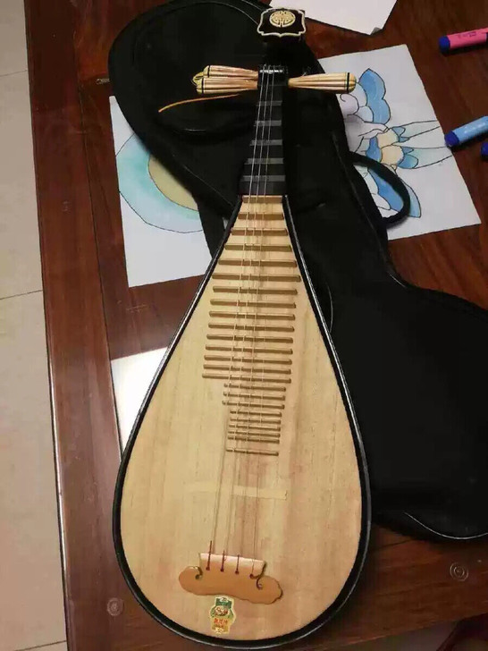 敦煌儿童琵琶（琴头有磕过，找专业师傅修过～...