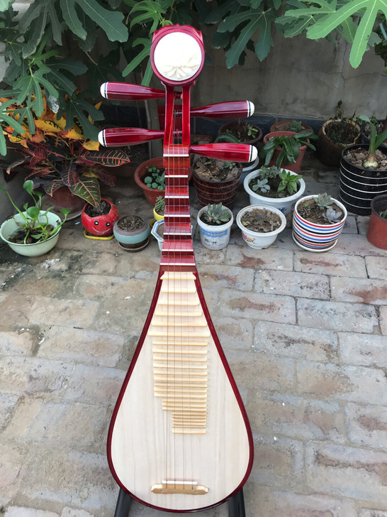 #弹拨乐器#特制花梨木相 六瓣轴 儿童琵琶...