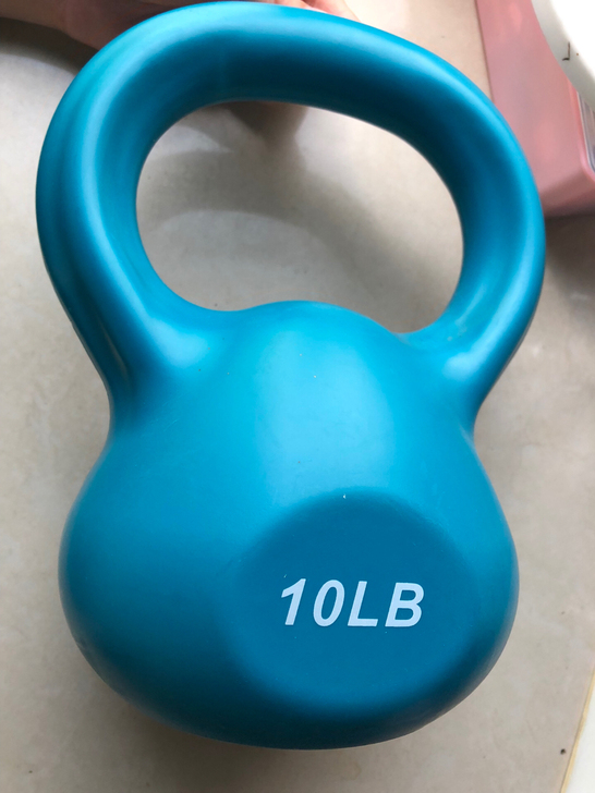 能耐哑铃,蓝色10LB,家庭小重量健身