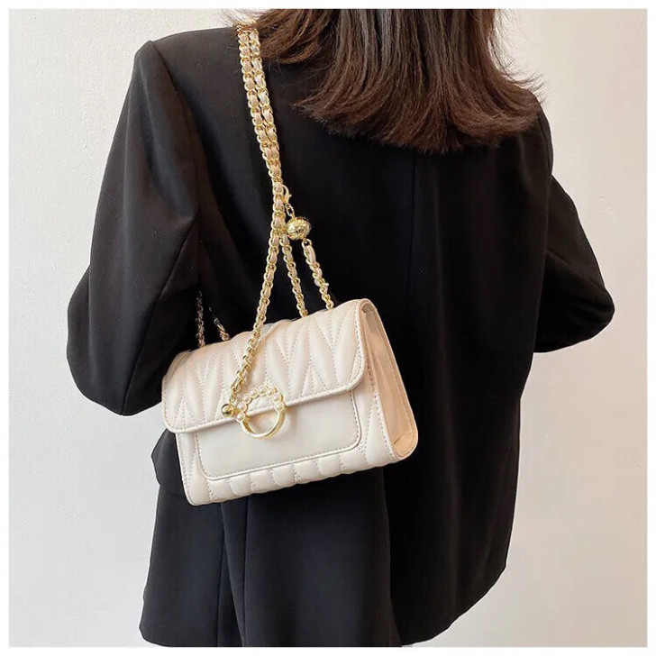 夏天时尚链条小包包女2021新款单肩包高级...