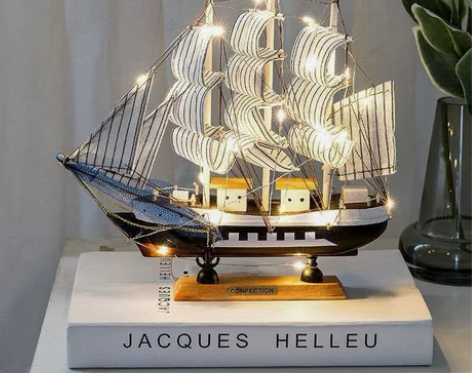 一帆风顺帆船模型摆件客厅房间装饰品节日生日...