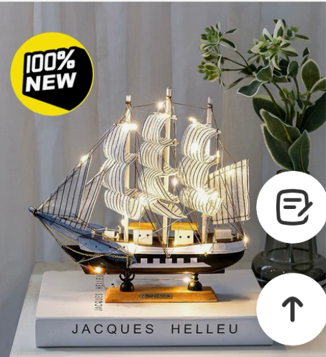 【赔钱处理】一帆风顺帆船模型摆件客厅房间酒...